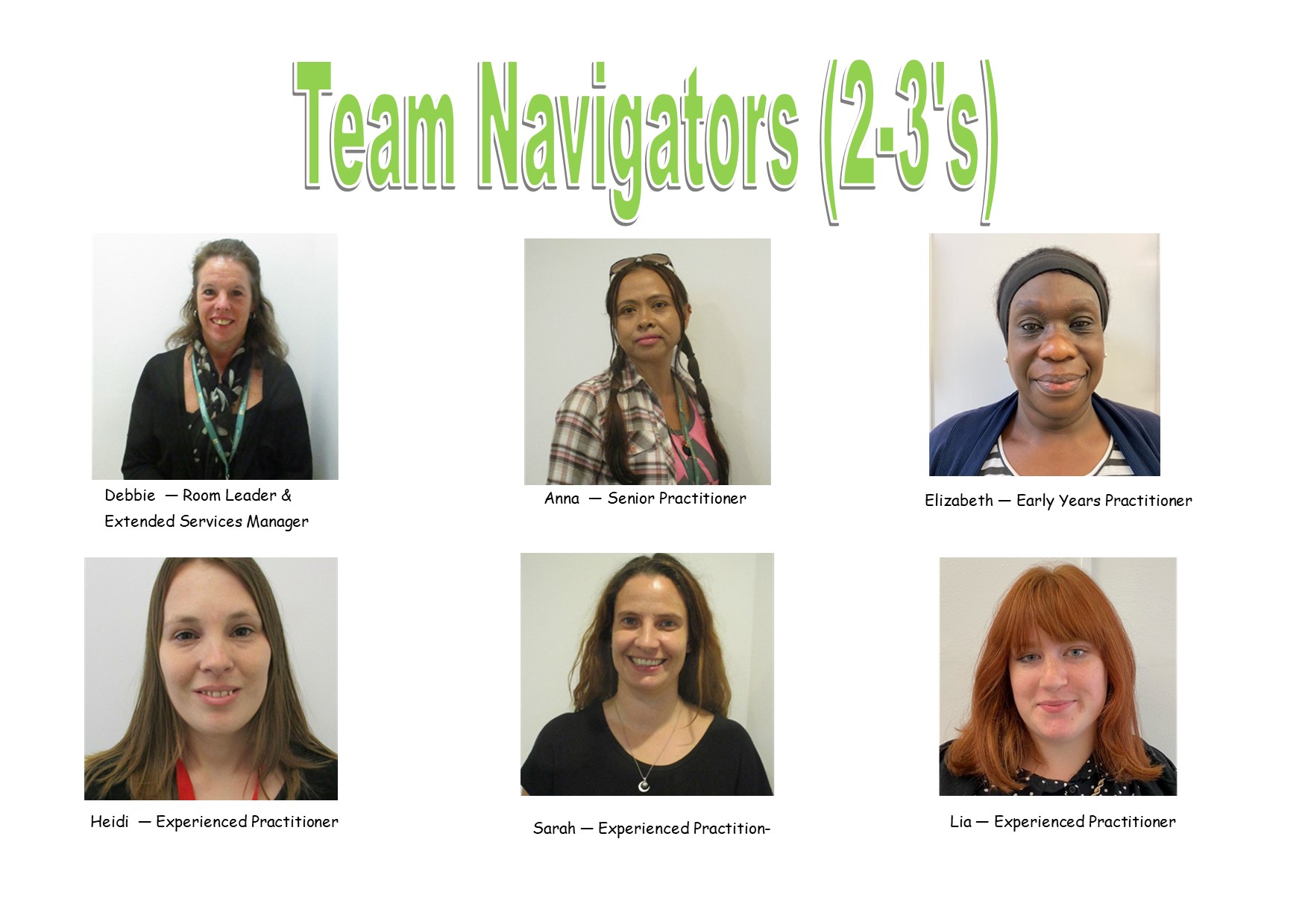 Team Navigators (2-3's)